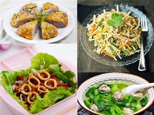 Bữa cơm với các món ăn ngon không dầu mỡ đảm bảo ai cũng khen ngon