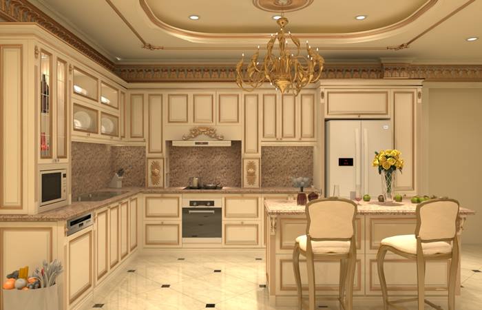 Thiết kế nhà bếp kiểu Châu Âu hiện đại | Không kém phần sang trọng